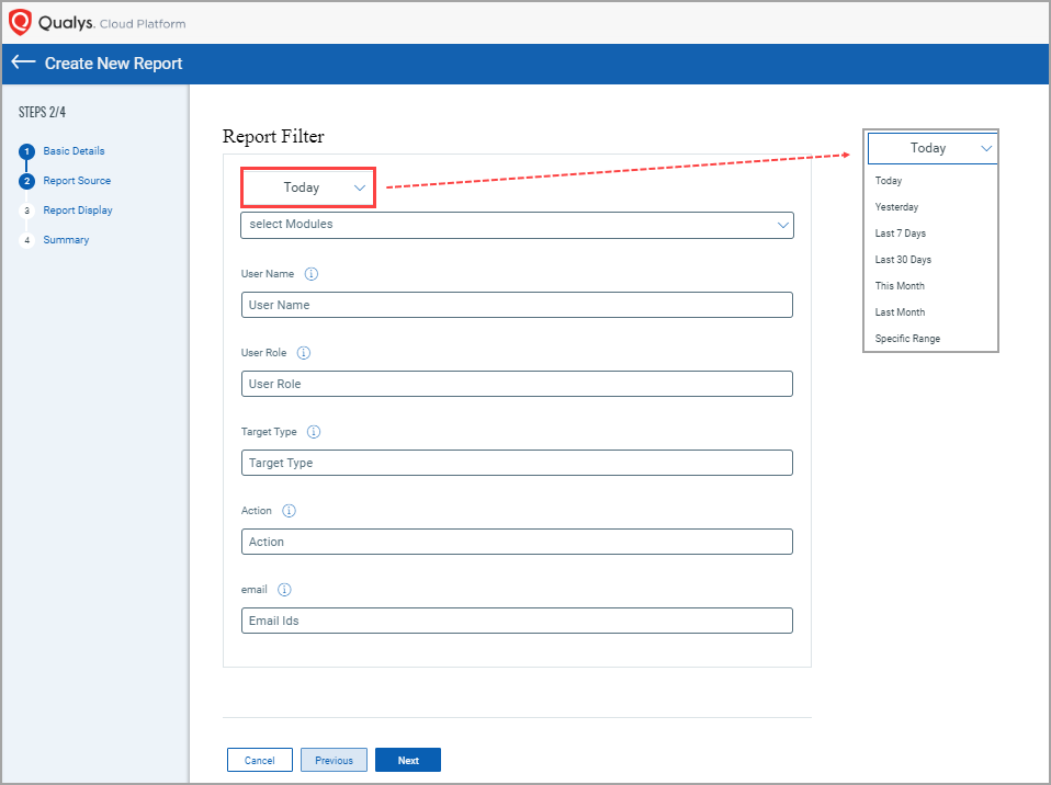 Report Source Page